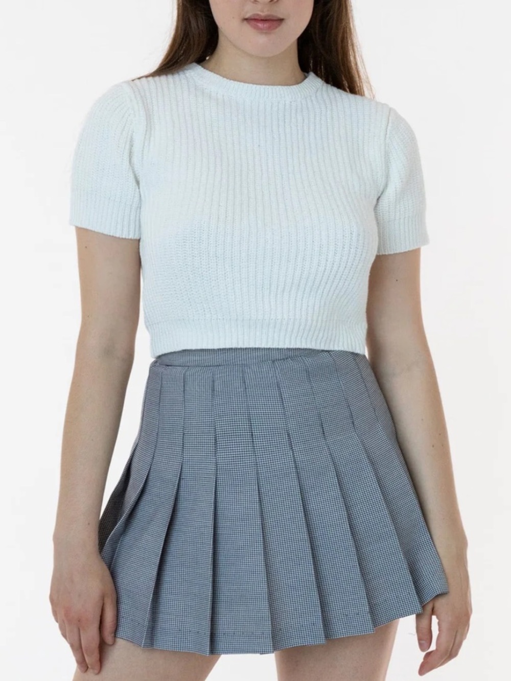 Los Angeles Apparel plaid tennis skirt in Barbara color size XL